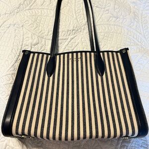Kate Spade Blue and White Market tote